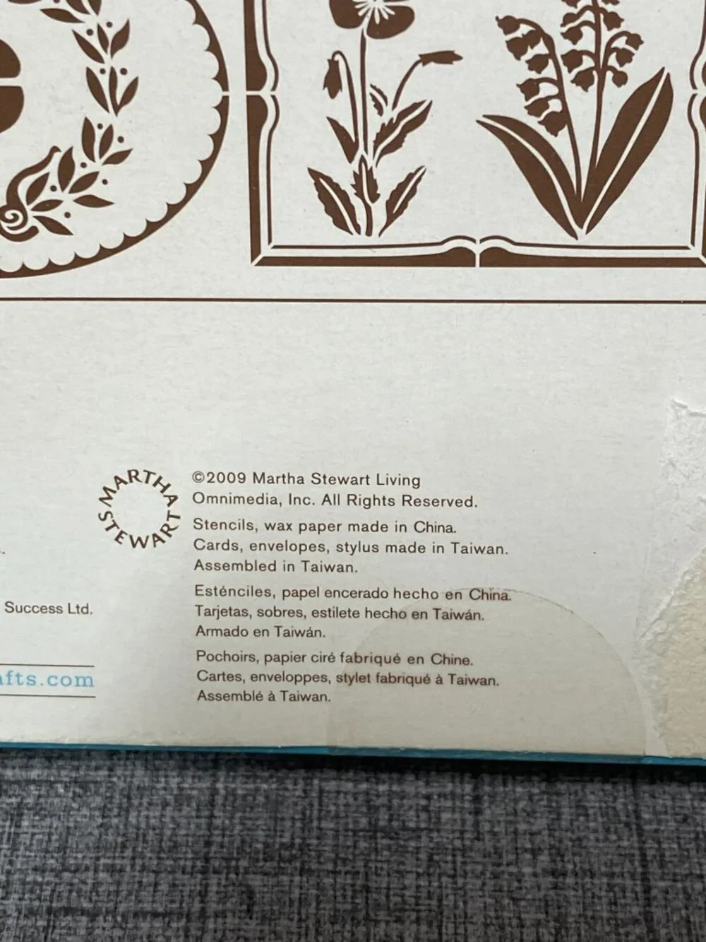 NOS Martha Stewart Crafting Lot With Clear Cling Stamps Emboss Folder 5pc Lot